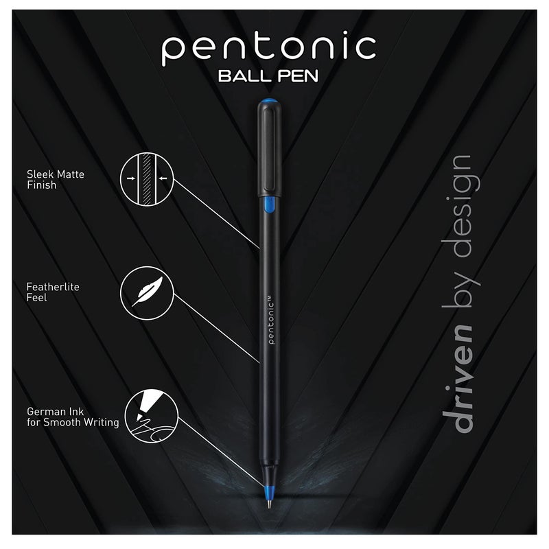 linc Pentonic Ballpoint Pens In Pen Organizer, Bulk 50 Count, Black Ink, 1.0 mm Medium Point, Smooth Writing For Journaling, Office & School (PEN12537) - Image 3